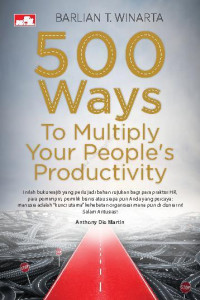 Image of 500 Ways To Multiply Your People's Productivity