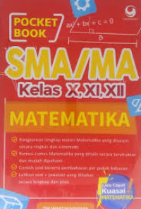 Image of POCKET BOOK : SMA/MA KELAS X XI XII : MATEMATIKA