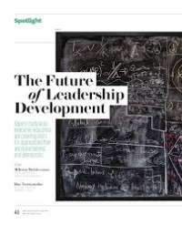 Image of THE FUTURE
OF LEADERSHIP
DEVELOPMENT