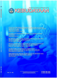 Image of JURNAL KEBUDAYAAN Volume 12, Nomor 1, Agustus 2017