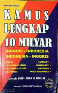 Image of Kamus Lengkap 10 Milyar Inggris Inggris - Indonesia Indonesia - Inggris